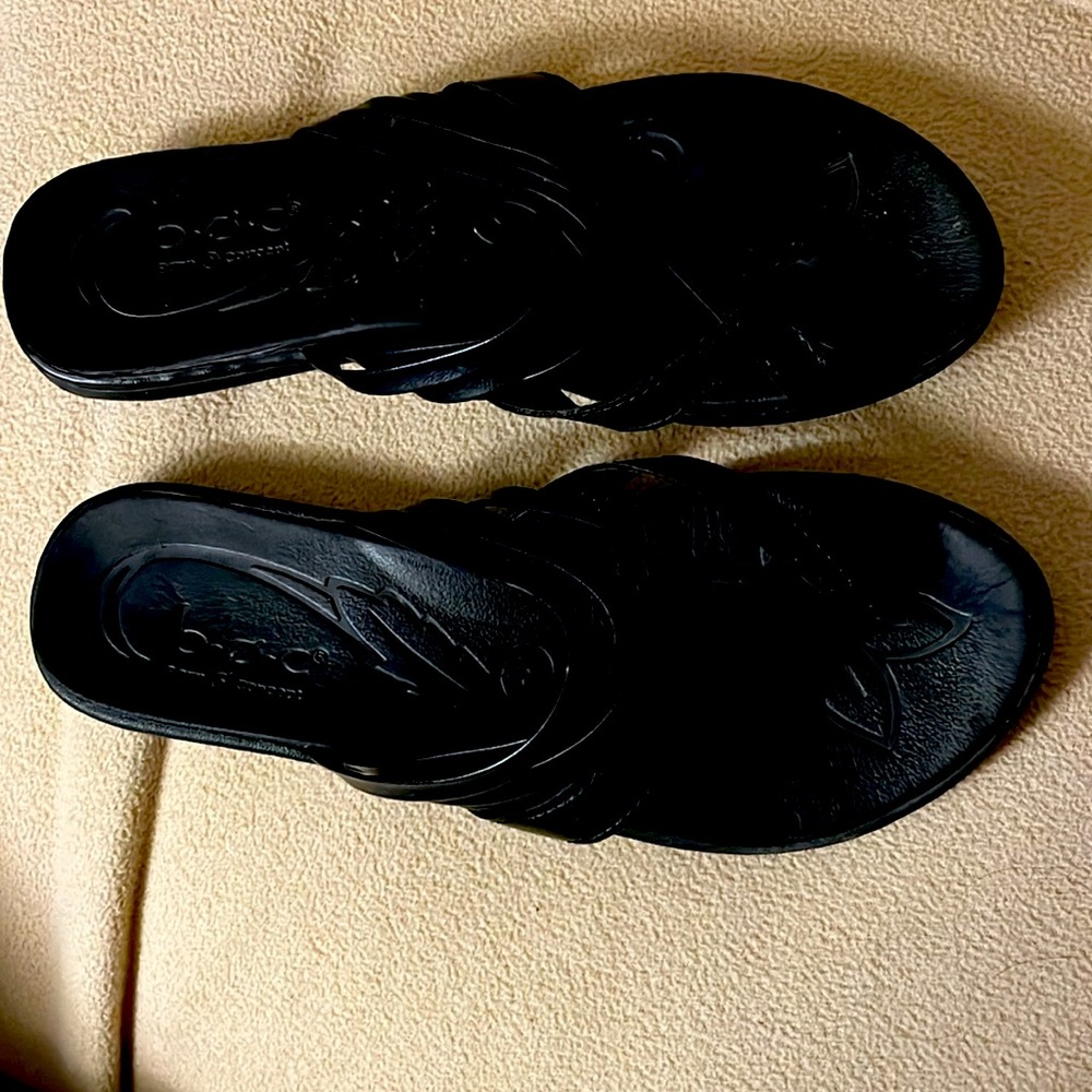 Alisha Black Sandals by b.o.c. 8M $26 pre-owned